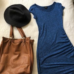 Mossimo Blue Marbled Fitted Dress - S